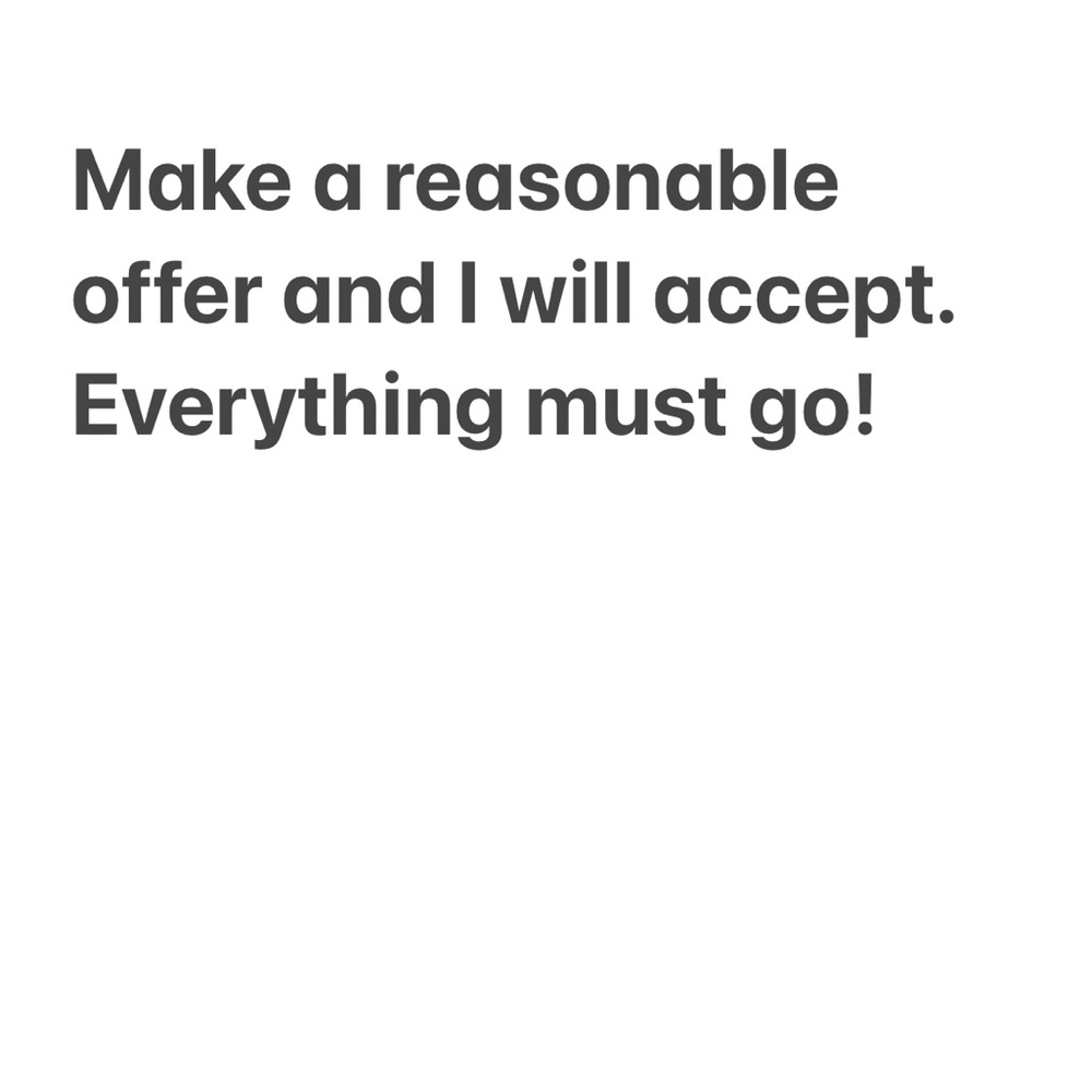 Everything must go!